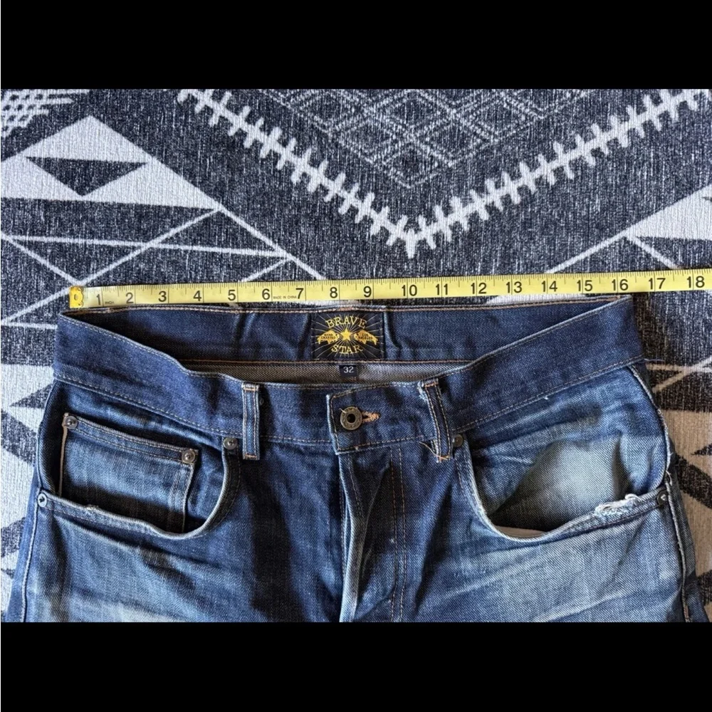 Brave Star Selvage TRUE STRAIGHT Selvage Denim Jeans Size 32 - Picture 13 of 16